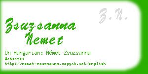 zsuzsanna nemet business card